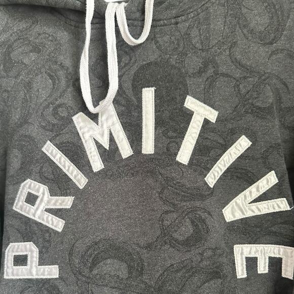 Primitive Kraken Hooded Sweatshirt Top Small All Over Print Skater Streetwear - Picture 5 of 13
